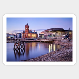 Cardiff Bay Evening Sticker